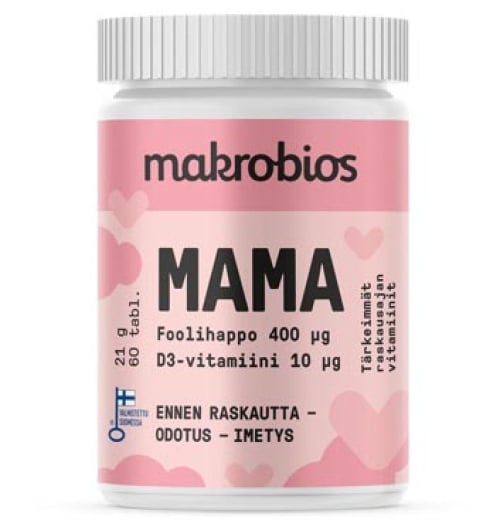 Makrobios Mama Foolihappo + D3 60 tabl.