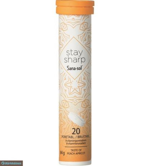 Sana-sol Stay Sharp, B5-vitam, 20 poretb