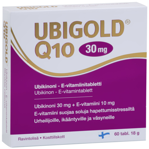 Ubigold Q10 30 mg 60 таблеток/ 21 г