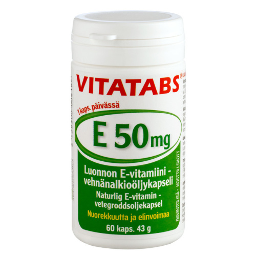 Vitatabs E 50 мг 60 капсул, 43 г