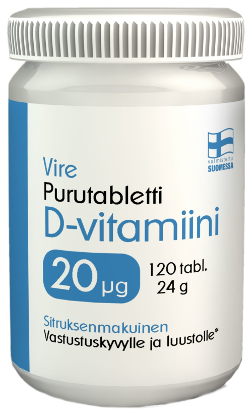 Vire Vitamin D3 20мг таблетки с лимоном