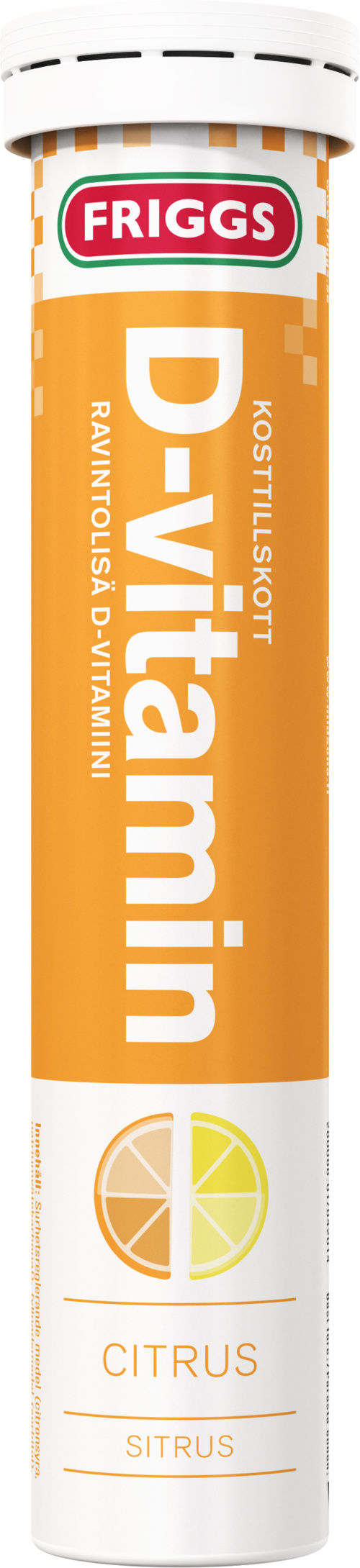 Friggs D-vitamin растворимый витамин D Цитрусовый 20 шт