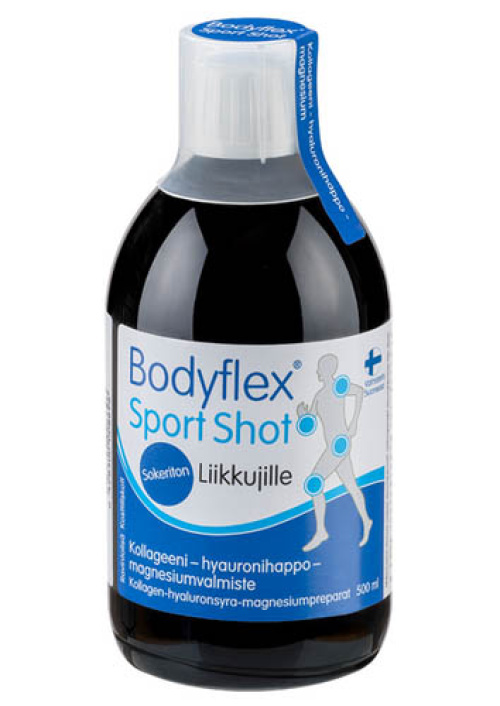 Bodyflex Sport Shot — коллаген, гиалуроновая кислота и магний, 500 мл 
