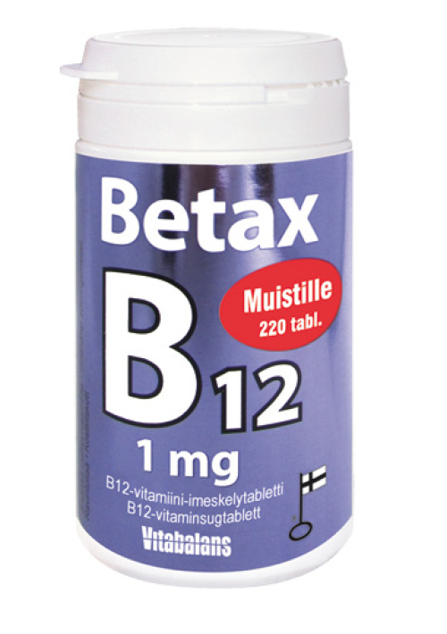 VB Betax B12 1мг помощь памяти 220 таблеток
