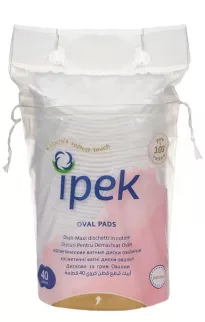 Ipek Ватные диски овальные 40 шт