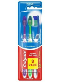 &#1047;&#1091;&#1073;&#1085;&#1072;&#1103; &#1097;&#1105;&#1090;&#1082;&#1072; Colgate Extra Clean &#1089;&#1088;&#1077;&#1076;&#1085;&#1077;&#1081; &#1078;&#1105;&#1089;&#1090;&#1082;&#1086;&#1089;&#1090;&#1080;, &#1091;&#1087;&#1072;&#1082;&#1086;&#1074;&#1082;&#1072; &#1080;&#1079; 3 &#1096;&#1090;&#1091;&#1082;&#160;
