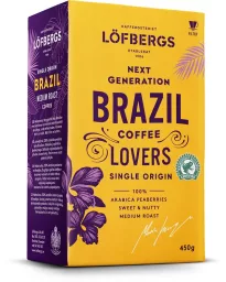 Löfbergs Coffee Lovers Brazil кофе средней обжарки 450г