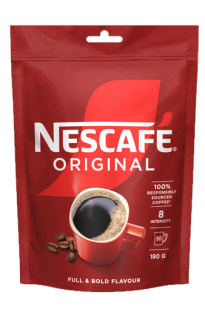 Nescafé Original, растворимый кофе, 180 г, пакет для пополнения (рефилл) 
