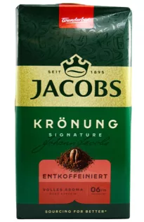 Jacobs Krönung Decaf, молотый кофе для фильтра, 500 г 
