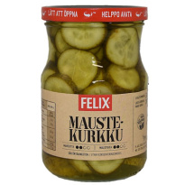 Felix маринованные ломтики огурцов в пряном рассоле 560/300 г