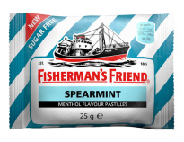 Леденцы Fisherman’s Friend Spearmint без сахара, 25 г 
