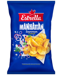 &#1050;&#1072;&#1088;&#1090;&#1086;&#1092;&#1077;&#1083;&#1100;&#1085;&#1099;&#1077; &#1095;&#1080;&#1087;&#1089;&#1099; Estrella Manhattan &#1089;&#1086; &#1074;&#1082;&#1091;&#1089;&#1086;&#1084; &#1089;&#1084;&#1077;&#1090;&#1072;&#1085;&#1099; &#1080; &#1083;&#1091;&#1082;&#1072;, 275 &#1075;&#160;
