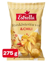 Чипсы Estrella со вкусом топлёного масла и чили, 275 г 
