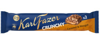 Fazer Crunchy Хрустящий шоколадный батончик c карамелью и нугой 55 г