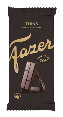 &#1064;&#1086;&#1082;&#1086;&#1083;&#1072;&#1076; Fazer Thins Dark &#1089; 70% &#1089;&#1086;&#1076;&#1077;&#1088;&#1078;&#1072;&#1085;&#1080;&#1077;&#1084; &#1082;&#1072;&#1082;&#1072;&#1086;, 95 &#1075;&#160;
