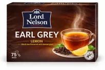 Чёрный чай с бергамотом и лимоном Lord Nelson Earl Grey 75 шт х 1,75 гр 
