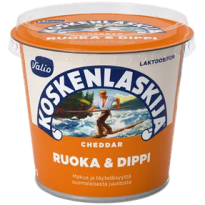 Valio Koskenlaskija® Food &amp; Dip e250 г чеддер без лактозы 
