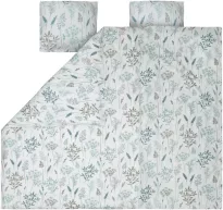 Двуспальный комплект Xtra Avanti из 100% хлопка. Размер пододеяльника — 240 x 210 см, наволочек (2 ) — 55 x 65 см. 

