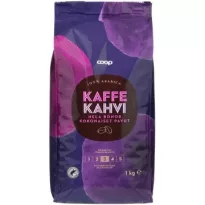 Coop kahvipapu tumma paahto 1 kg — насыщенный финский кофе в зёрнах для настоящих гурманов  
