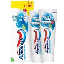 Aquafresh Fresh &amp; Minty hammastahna 2x75ml 
