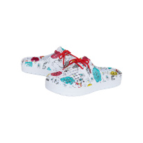 Женские сандали 36-41 белые с красными шнурками