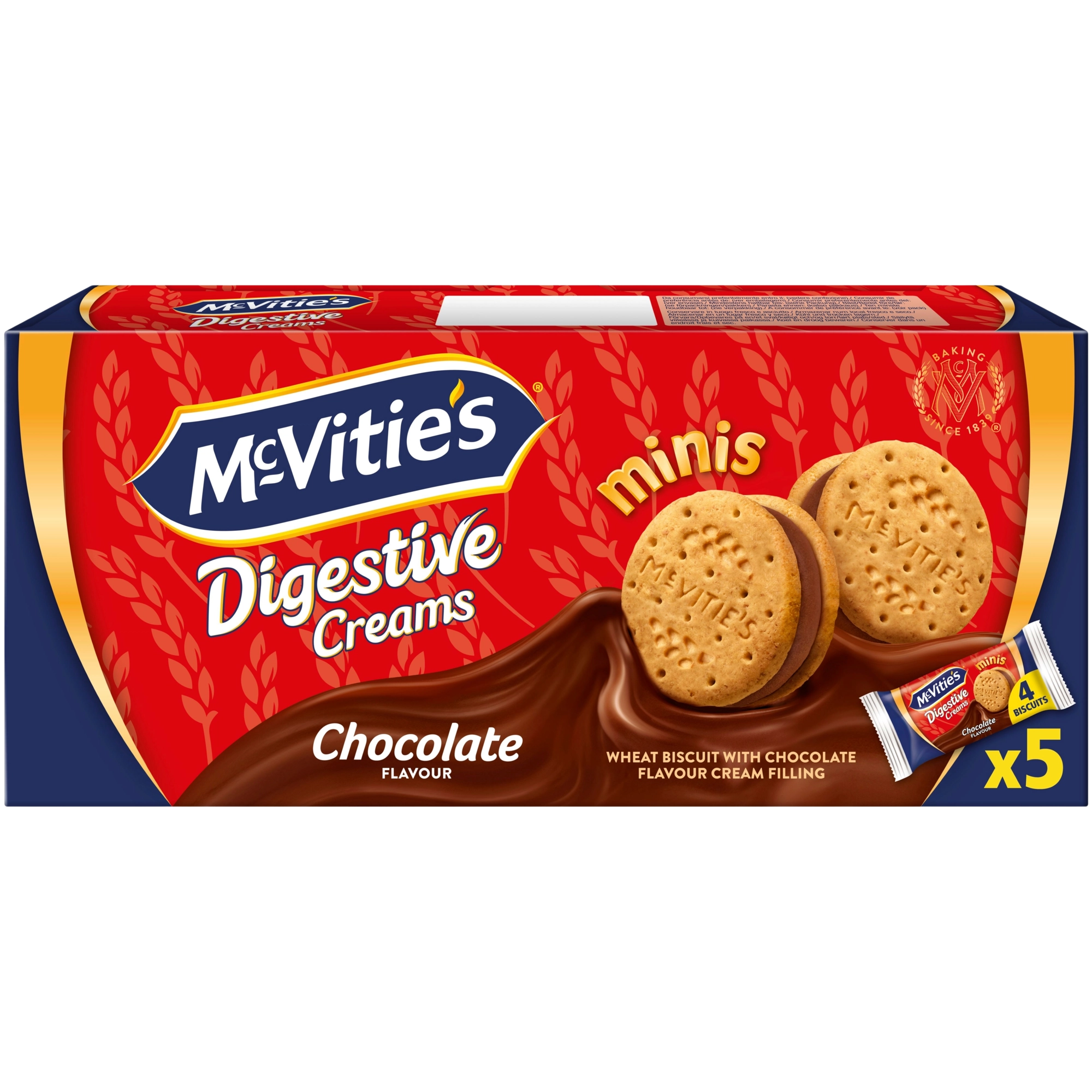 McVitie's Digestive Creams mini suklaatäytekeksi 185g