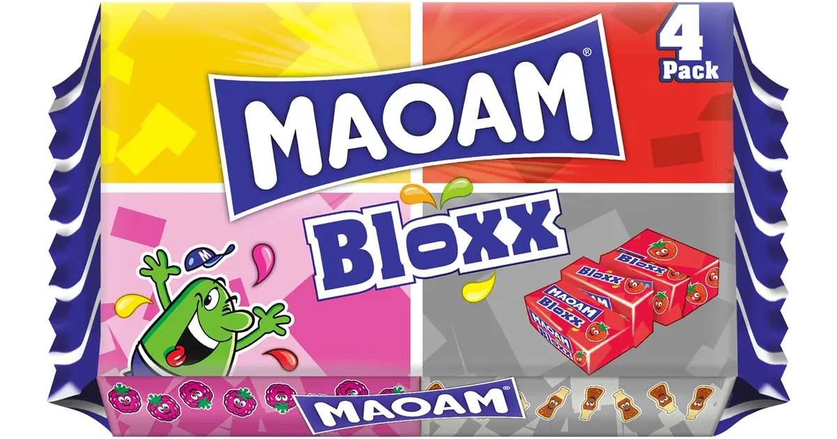 MAOAM Bloxx 4 pack 88g hedelmätoffee