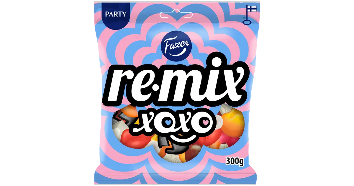 Fazer Remix XOXO karkkipussi 300g