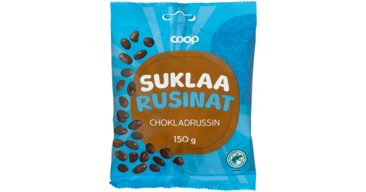Coop suklaarusinat 150g