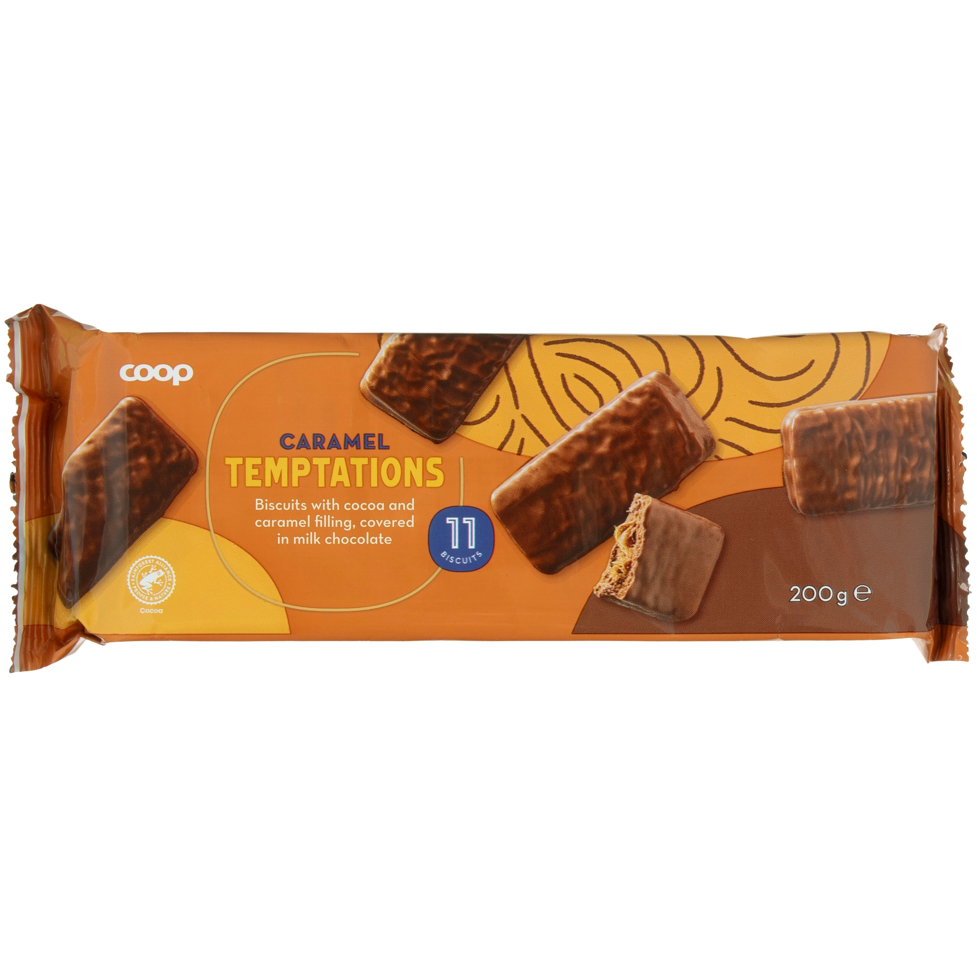 Coop Caramel Temptations täytekeksi 200 g