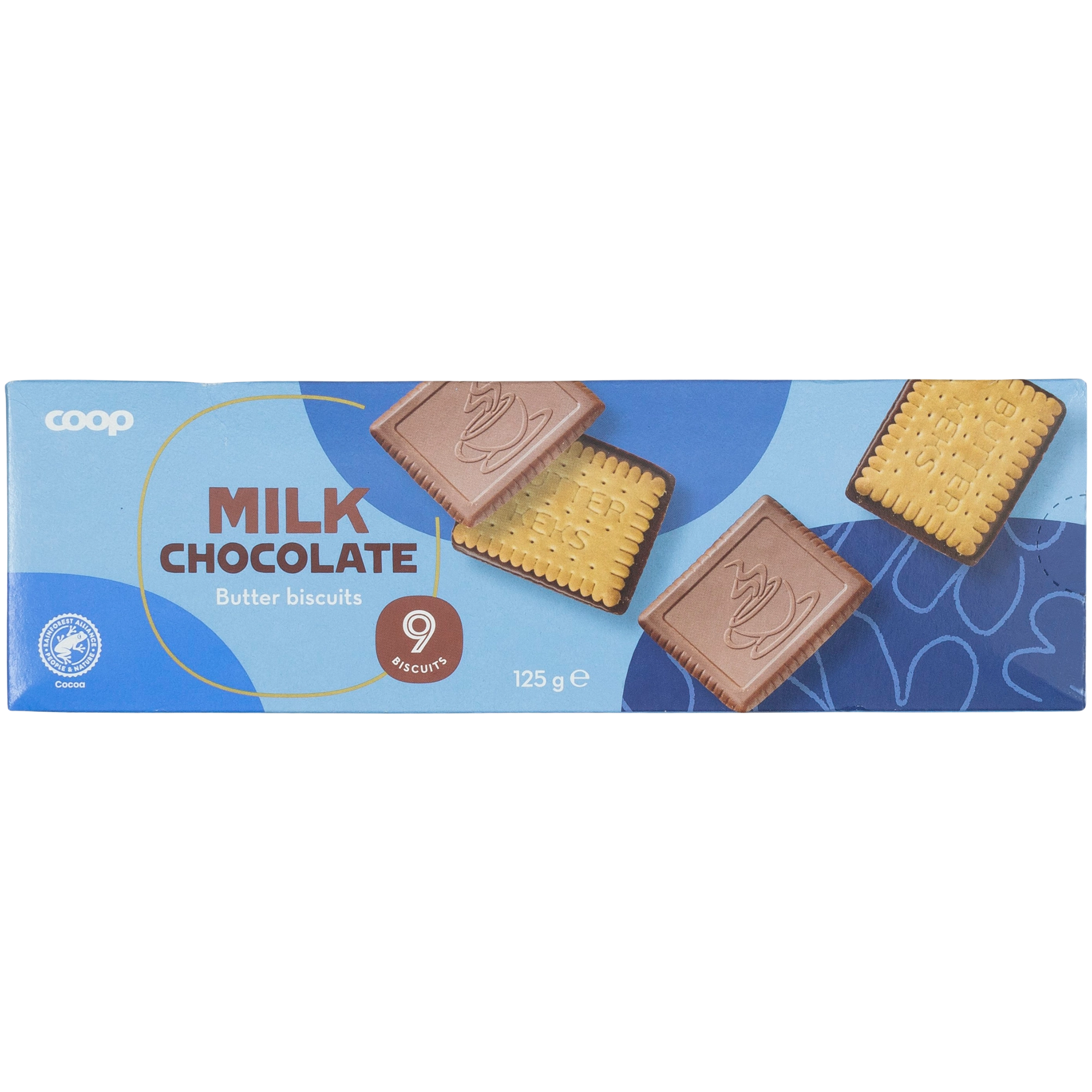 Coop maitosuklaavoikeksi 125 g