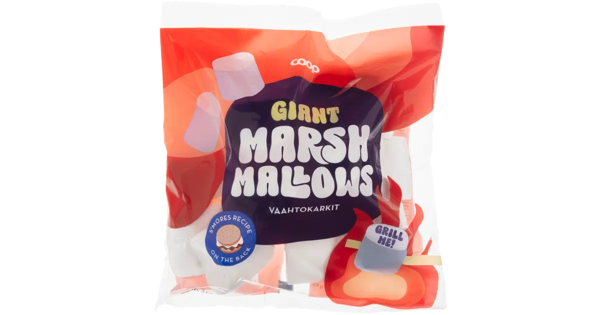 Coop vaahtokarkit Giant 300 g