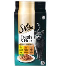 Sheba Fresh&Fine siipikarjalajitelm 6x50