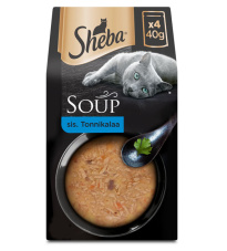 Sheba Soup &#1042;&#1083;&#1072;&#1078;&#1085;&#1099;&#1081; &#1082;&#1086;&#1088;&#1084; &#1076;&#1083;&#1103; &#1082;&#1086;&#1096;&#1077;&#1082; &#1089; &#1090;&#1091;&#1085;&#1094;&#1086;&#1084; &#1074; &#1089;&#1086;&#1091;&#1089;&#1077;, 4 &#1087;&#1072;&#1082;&#1077;&#1090;&#1072; &#1087;&#1086; 40 &#1075;
