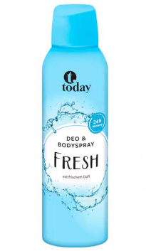 Дезодорант-спрей Today Deo &amp; Bodyspray Fresh, 200 мл 
