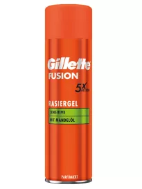 Gillette Fusion гель для бритья sensitive 200мл 
