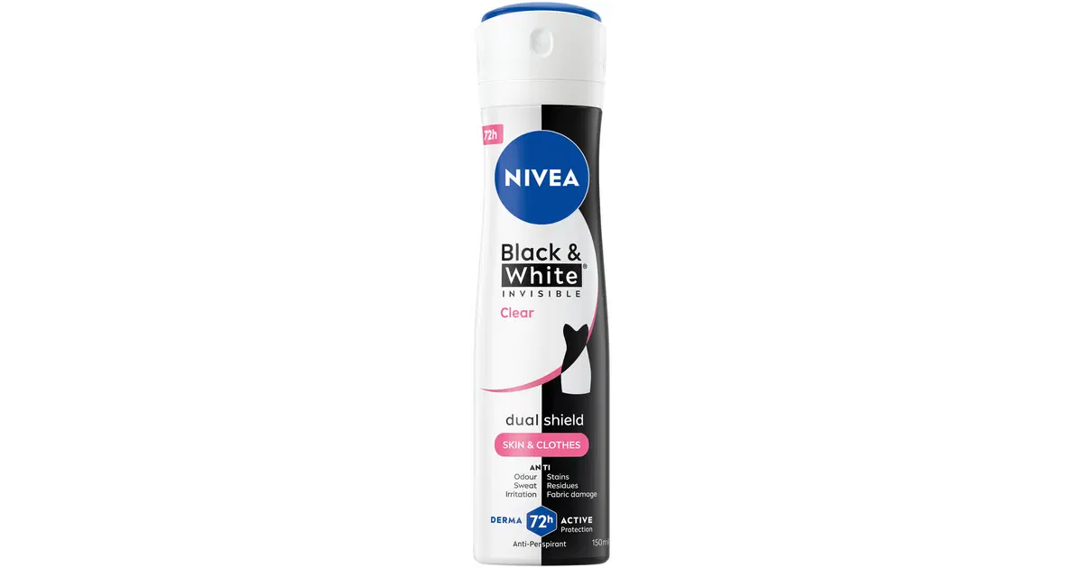 NIVEA 150ml Black & White Invisible Original Deo Spray -antiperspirantti