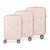 Alezar Rumba Luxury Набор чемоданов Розовый (20" 24" 28")