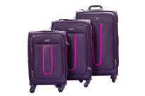 Alezar Pyramid Набор чемоданов Фиолетовый/Розовый (20