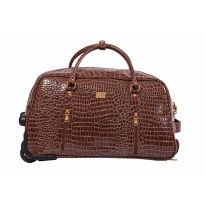Alezar сумка на колесиках 55x29x30 см цвет кофе