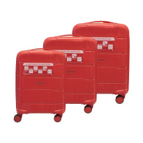 Alezar Lux Neo Набор чемоданов Красный (20" 24" 28")
