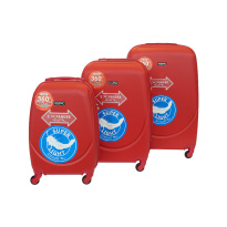 Alezar Salsa Набор чемоданов Красно-Оранжевый (20" 24" 28")