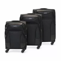 Alezar Grand Premium Набор чемоданов Черный (20" 24" 28")