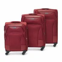 Alezar Lux Grand Набор чемоданов Красный (20" 24" 28")