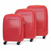 Alezar Comfort Набор чемоданов Красный (20" 24" 28")