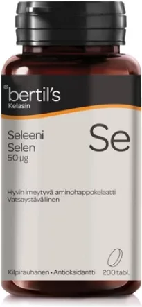 Bertil's Selenium - Хелатная форма селена 50 мкг 200 табл.  
