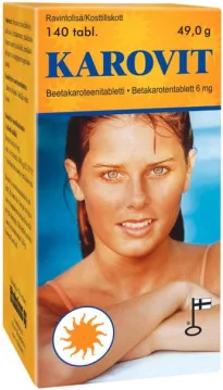 Karovit Beta Carotene 6mg of A-vit витамины 140 таблеток