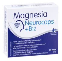 Magnesia Neurocaps + B12 &#1050;&#1086;&#1084;&#1087;&#1083;&#1077;&#1082;&#1089; &#1076;&#1083;&#1103; &#1087;&#1086;&#1076;&#1076;&#1077;&#1088;&#1078;&#1082;&#1080; &#1085;&#1077;&#1088;&#1074;&#1085;&#1086;&#1081; &#1089;&#1080;&#1089;&#1090;&#1077;&#1084;&#1099; 60 &#1082;&#1072;&#1087;&#1089;