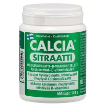 CALCIA sitraatti + витамин D3 179гр 160 таблеток 