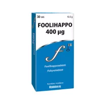 Vitabalans Фолиевая кислота 400 мкг, 30 таб. 
